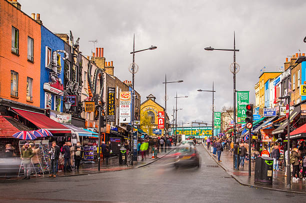Camden Town streets, market bustle, and canalside colour